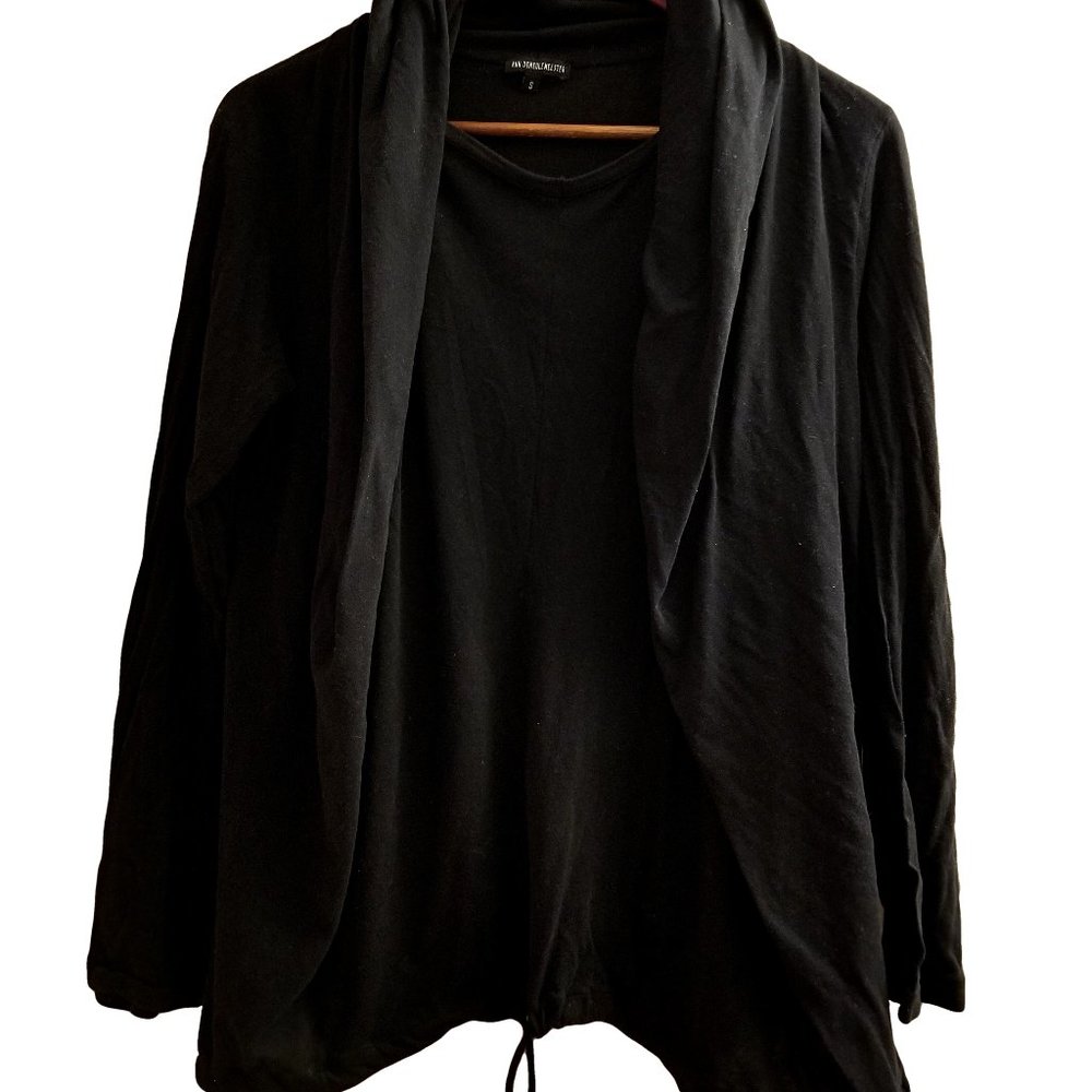 Ann Demeulemeester Hooded Long Sleeve Jersey